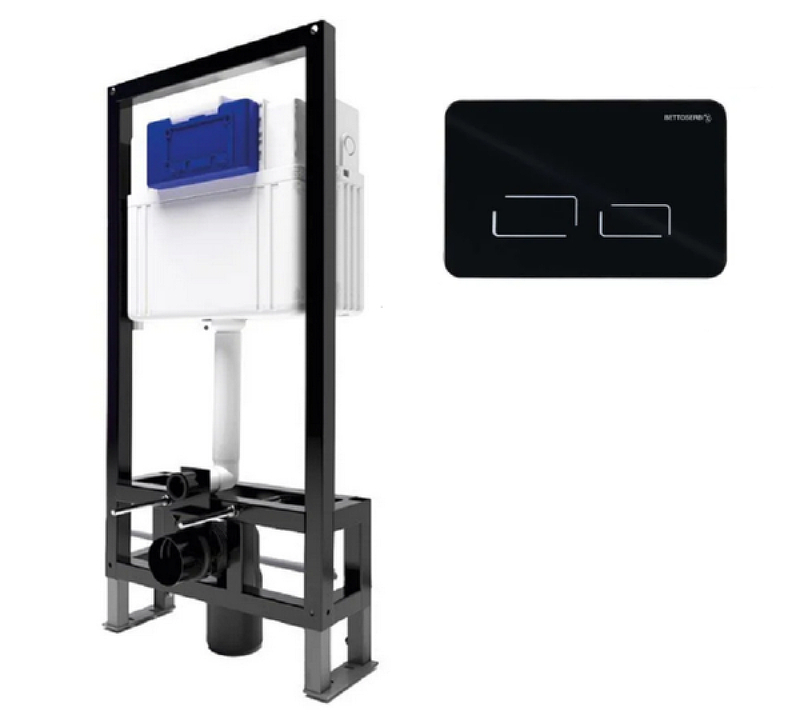 Инсталляция Bettoserb Sava Free Standing SFS40006491 для унитаза с клавишей смыва цвет Черный