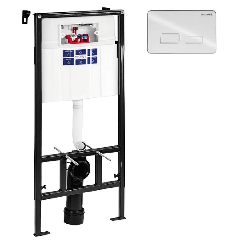 Инсталляция Bettoserb Sava Slim Superior SES40006490 для унитаза с клавишей смыва цвет Белый