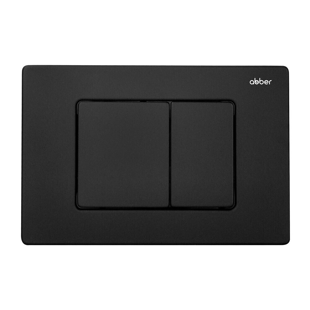 Клавиша смыва для инсталляций Abber черная (AC0120MB)