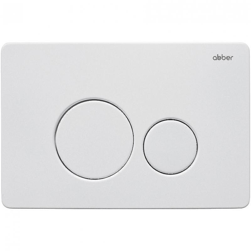 Клавиша смыва Abber AC0121MW Белая матовая