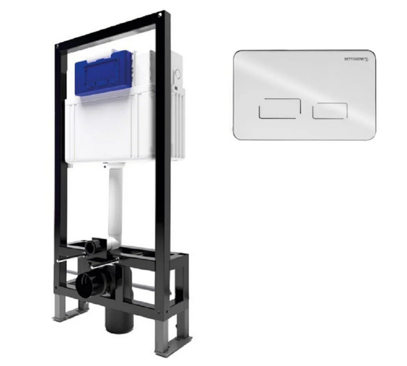 Инсталляция Bettoserb Sava Free Standing SFS40006490 для унитаза с клавишей смыва цвет Белый