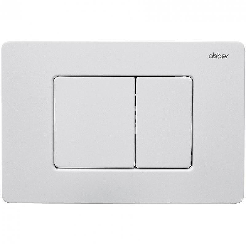 Клавиша смыва Abber AC0120MW Белая матовая